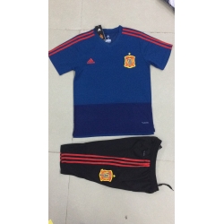 Футбольный костюм Испании темно синий