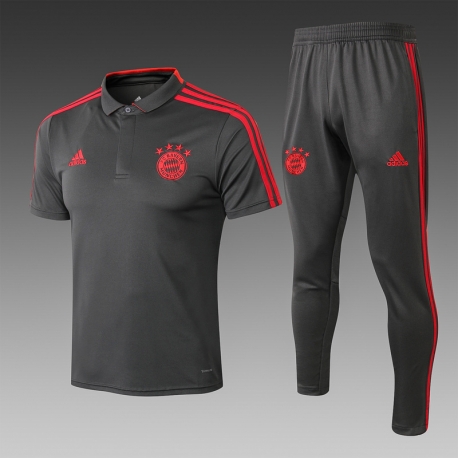 Футбольный костюм тренировочный Bayern München серый 2018 2019