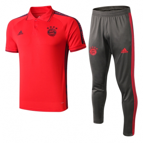 Футбольный костюм тренировочный Баварии мюнхен красный 2018 2019
