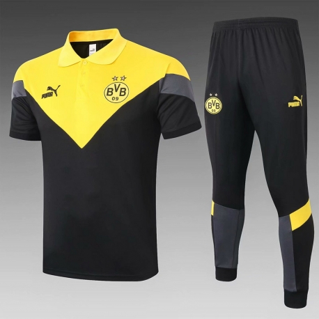 Футбольный костюм боруссия 2021 Черный/Желтый