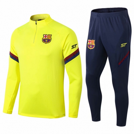 (Желтый) Барселоны тренировочные костюм 2021 2020 border