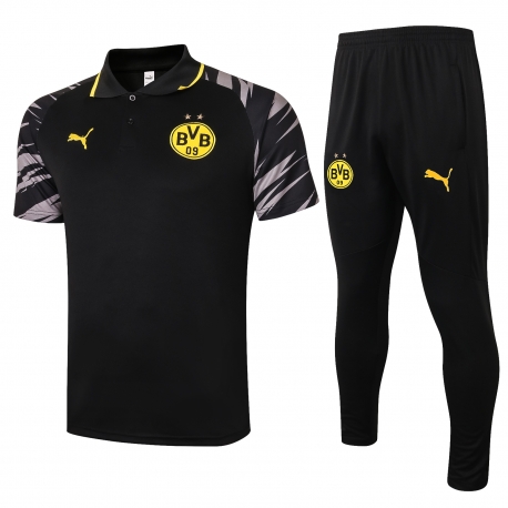 Парадный футбольный костюм поло (Черный/Желтый) боруссия дортмунд