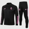 Тренировочный костюм реал мадрид 2021 2020 (Черный/Розовый)