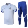 Парадные футбольные костюмы (Белый/Синий) Челси 2019 2020