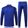 Тренировочный футбольный костюм (Синий/Белый) челси 2020 2021