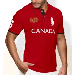 Футболки Поло одежда (Красный/Белый) поло ральф лорен CANADA 2011 2012