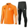 (Оранжевый/Серый) Cпортивные костюмы манчестер юнайтед 2021 2022