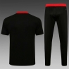 Футбольный тренировочный костюм 2021 (Черный/Красный) v2